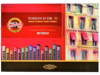 Pastelkrijt Koh-I-Noor Toison 8515 rond 36 stuks assorti - 1
