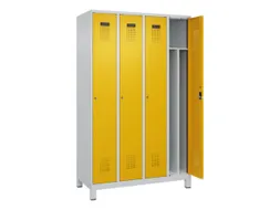 locker voor scheiding van kleding,HxBxD 1950x1200x500mm,4vak
