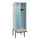 locker met bank,HxBxD 2120x600x815mm,2vak,vak B 300mm,cilinderslot