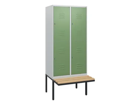 Dubbeldekse dekenkist,HxBxD 1950x800x815mm,2x2vak.,vak B 400mm