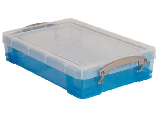 Opbergdoos 4 Liter Transparant Blauw Useful