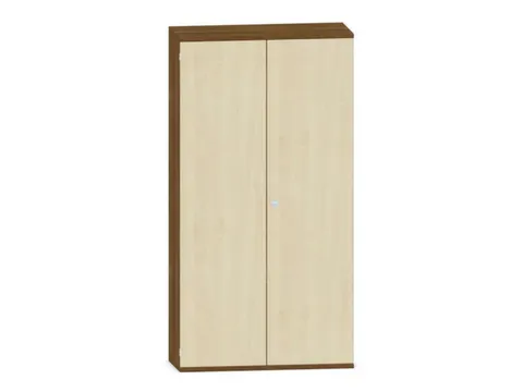 kantoorkast,HxBxD 1920x1000x430mm,decor romp noten,decor front esdoorn