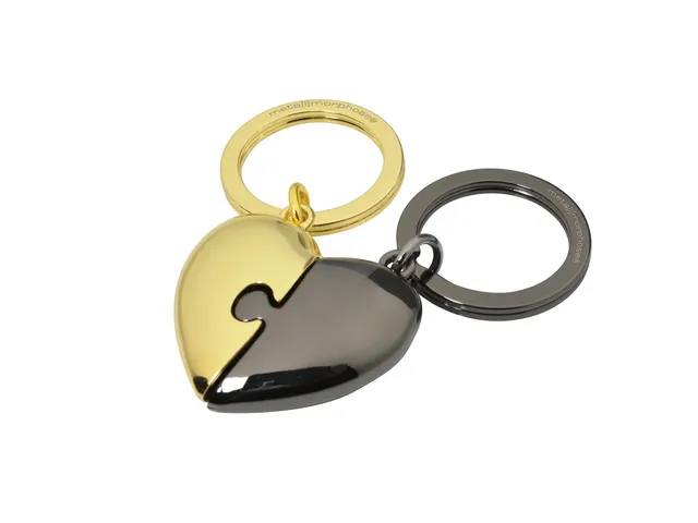 Sleutelhanger Metalmorphose puzzelhart