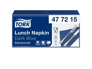 Servetten Tork 477215 2-laags 33x33cm blauw 1/4 vouw 200st. - 2