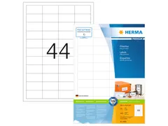 HERMA 4608 Premium etiketten A4 48,3x25,4mm Wit 8800 stuks