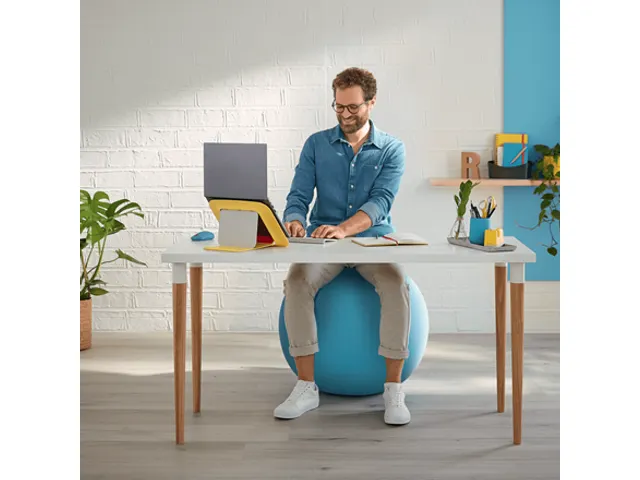 Leitz Ergo Cosy Actieve Zitbal Fluweel Sereen Blauw