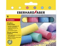 Craie de trottoir Eberhard Faber 6 couleurs