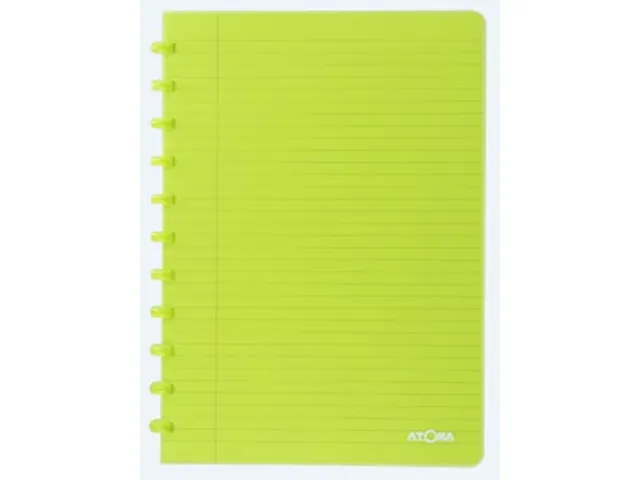 Cahier spirale A4 72 feuilles Ligné couverture PP Assorti