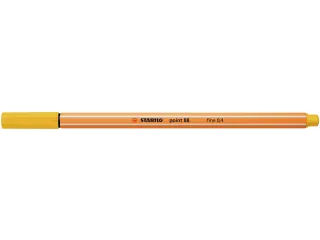 Fineliner STABILO point 88/44 geel 0.4mm - 4