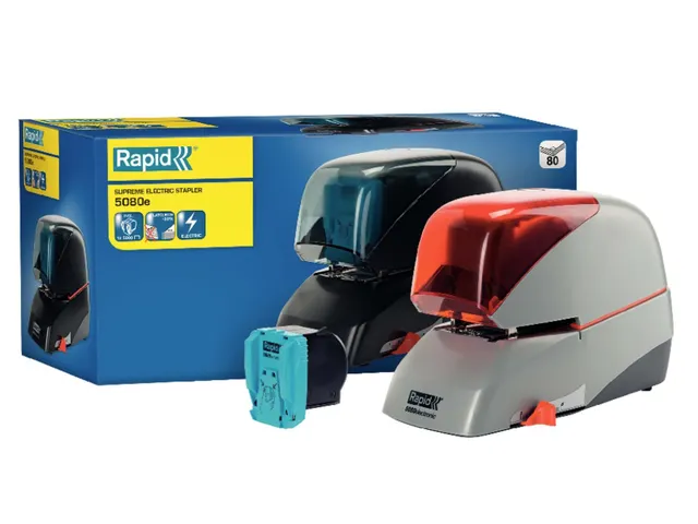Rapid contactloze elektrische nietmachine 5080E zilver/oranje