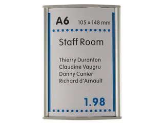 Menoor Deurbord Premium Gebogen A6 - 1