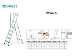 platformladder,bordes HxBxD 740x400x400mm,3trede(n),aluminium