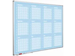 Jaarplanner 90x120 Blauw Softline Profiel NL Augustus - Juli