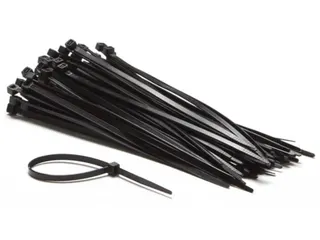 SET Met Nylon Kabelbinders - 4.6x200mm - Zwart (100 ST.) - 1