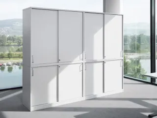 opzetkast v. kast met openslaande deuren MS-donkergrijs 740x400x445mm - 4
