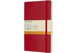 Notitieboek Moleskine large 130x210mm lijn soft cover scarlet red