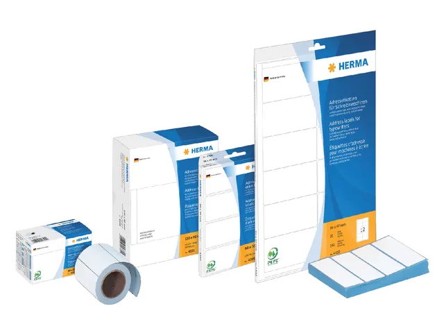 HERMA 4300 Adresetiketten voor Schrijfmachines Leporello 88x35mm