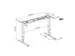 Piètement bureau assis-debout réglage électrique 180cm gris