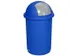 Poubelle de tri sélectif plastique 50l HxØ 760x410mm trappe autoferm