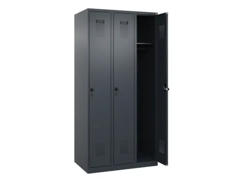 locker,HxBxD 1850x900x500mm,3vak,vak B 300mm,draaigrendel