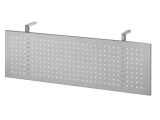 zichtscherm,v. bureau,HxB 350x1150mm,zilverkleurig - 1