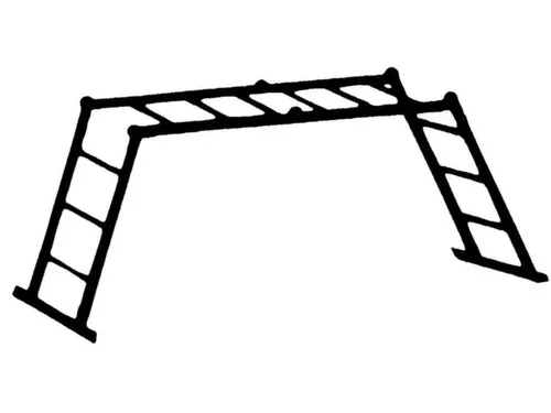 Vouwladder Aluminium 4X4Sporten Aanlegladder L 4 74M