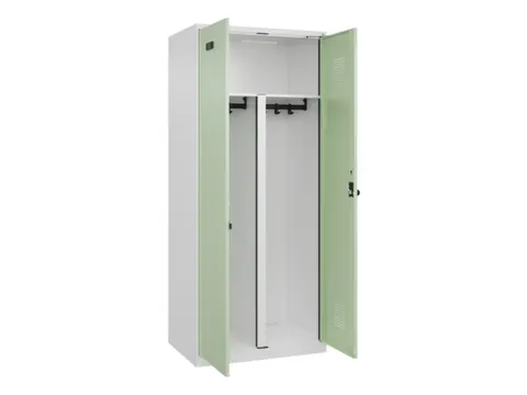 PBM-locker,HxBxD 1850x800x500mm,2vak,vak B 400mm,draaigrendel