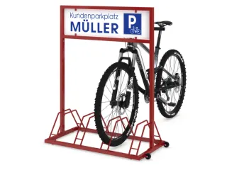 fietsstandaard,m. reclamevlak,L 1000mm,4instelplaatsen - 1