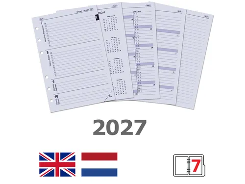 Agendavulling 2027 Kalpa A5 7dagen/2pagina's