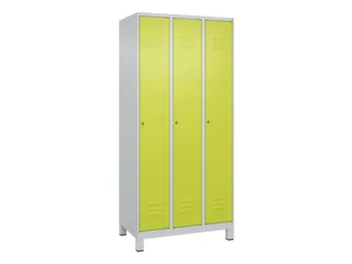 locker,HxBxD 1950x900x500mm,3vak,vak B 300mm,cil.-slot,voeten - 1