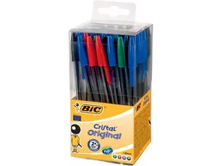 balpen Cristal, doos met 50 stuks in geassorteerde kleuren - 2