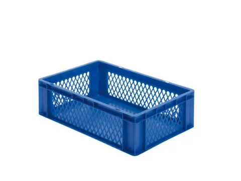 Euronorm-Stapelbak 33l H X L X B 175x600x400mm Blauw