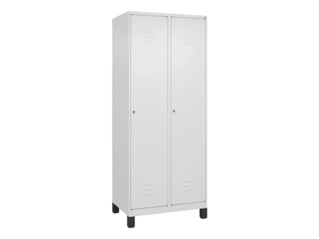 armoire vestiaire noir et blanc HxlxP 1950x800x500mm 2compart.
