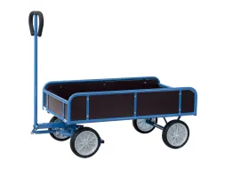 Handtrekwagen 4122V 400kg 945x545mm 4 Wanden Massief Rubber
