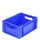 Euronorm Stapelkrat 170x400x300mm Wanden/bodem Gesloten Blauw 16l