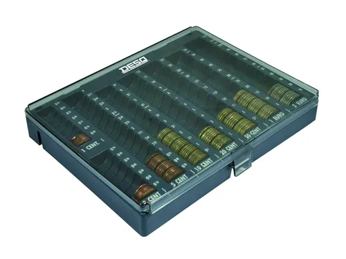 Muntgeldsorteerunit Desq met deksel 235x184x34mm
