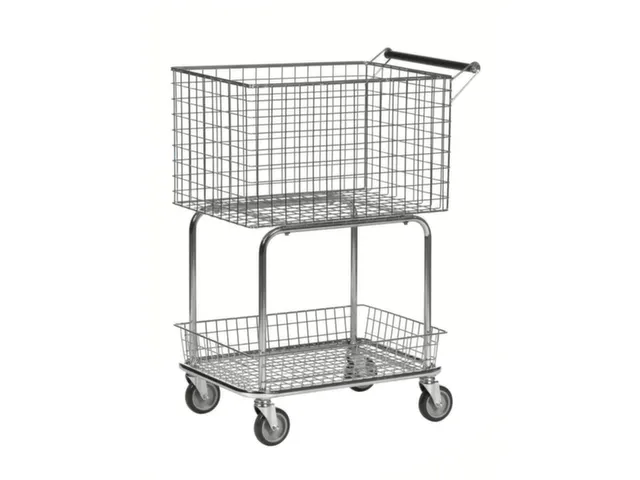 korfwagen,draagverm. 100kg,2etage(s),HxLxB 950x690x410mm