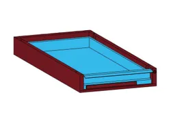 laden-onderbouw,v. werkbank,romp staal RAL7035,front RAL3003
