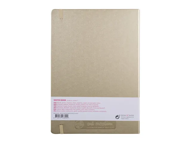 Schetsboek Talens Art Creation 80 witte vellen 140gr 210x300mm witgoud