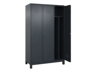 locker voor scheiding van kleding,HxBxD 1950x1200x500mm,3vak - 2