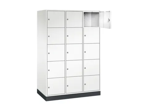 grootvolume-lockersysteem,HxBxD 1950x1220x600mm,3x5vakken,cil.-slot