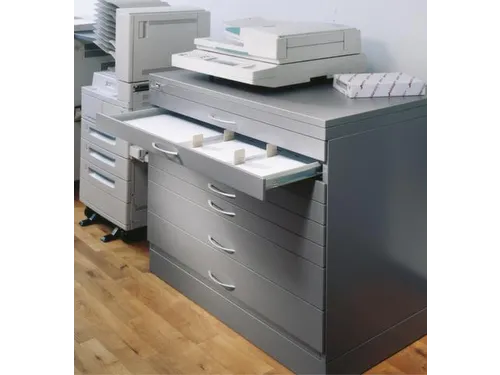 Tekeningenkast 420x1100x765mm 1+2 Laden Din A1 Ral 7035