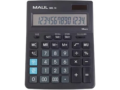 bureaurekenmachine MXL 14, zwart