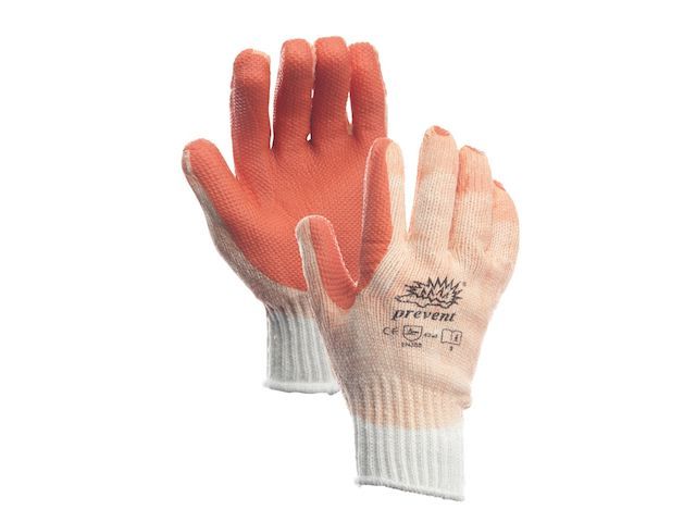 Uitstralen een vergoeding uitstulping Handschoen Prevent R-903 Oranje Latex | DiscountOffice.be