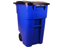 Brute-rolcontainer Met Deksel 189.3 Liter Blauw Rubbermaid