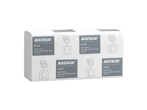 Handdoek Katrin Plus z-vouw 2-laags 203x240mm 15x160 vel wit 61624