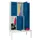 banklocker,dubbeldeks,HxBxD 2150x1200x800mm,RAL7035,front RAL5010