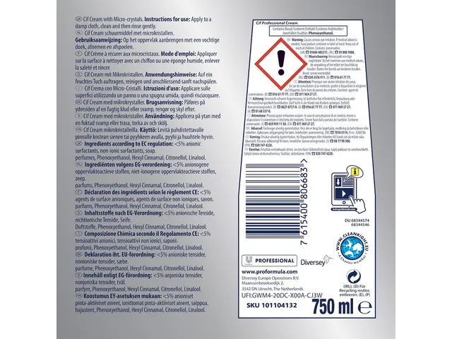 Schuurmiddel Cif cream 750ml