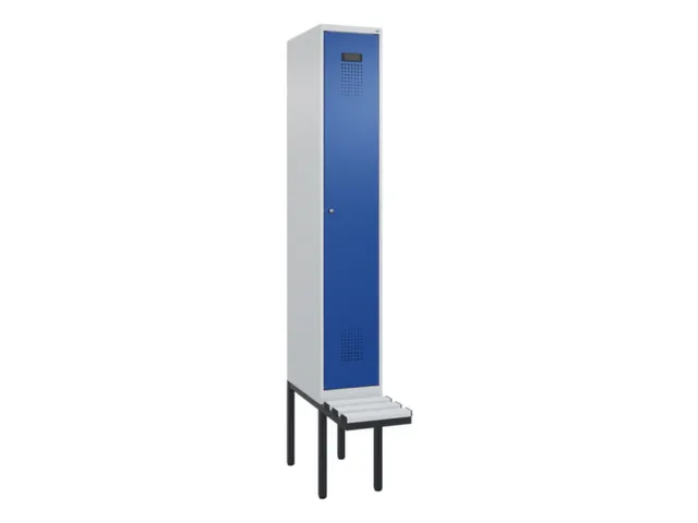 locker met bank,voor scheiding van kleding,HxBxD 2120x300x815mm,1vak