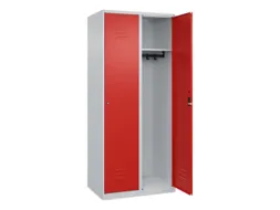 locker,HxBxD 1850x800x500mm,2vak,vak B 400mm,cil.-slot,staand op vloer